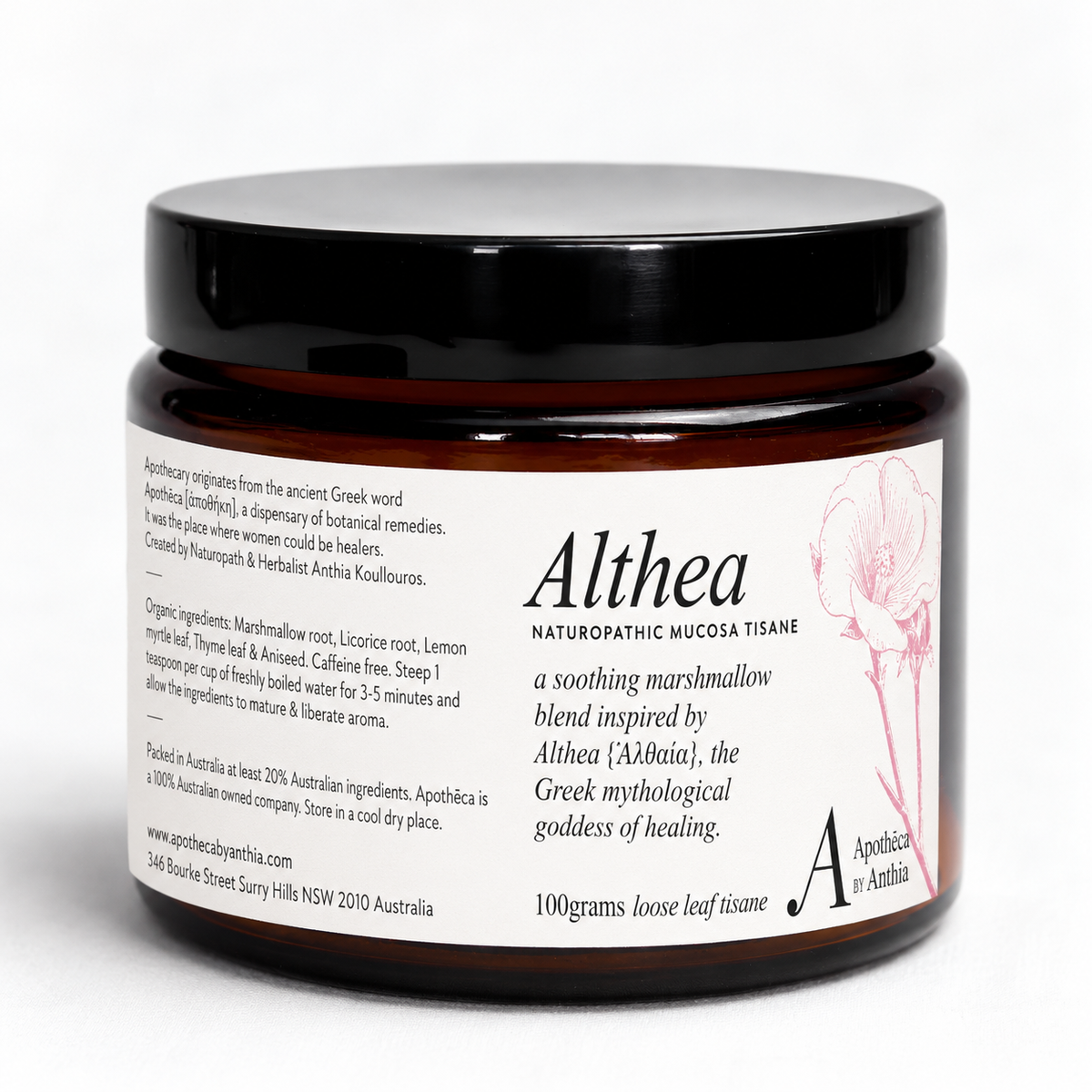 Althea ~  Organic Naturopathic Soothing Mucosa Tisane