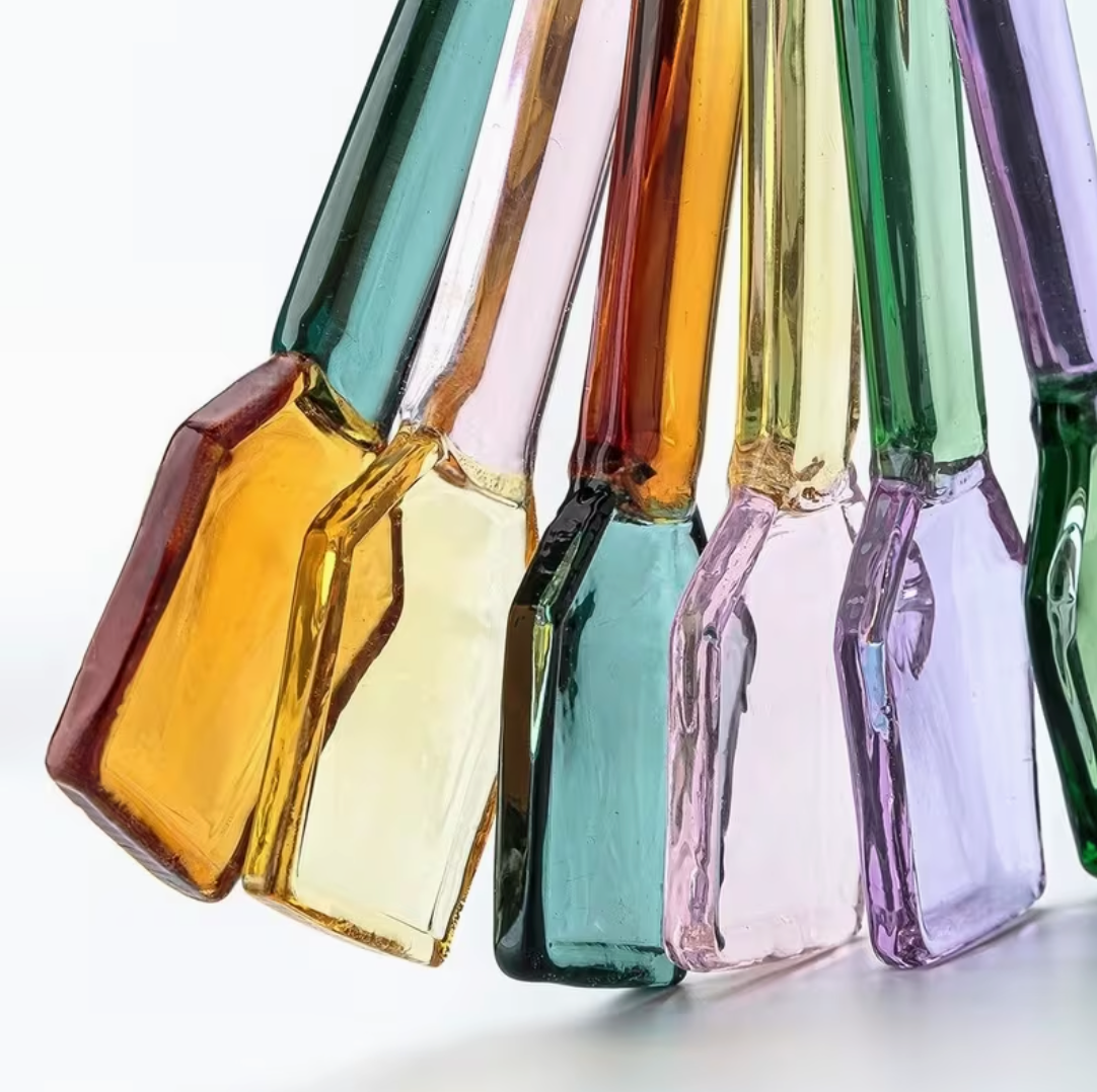 Coloured Glass Teaspoons