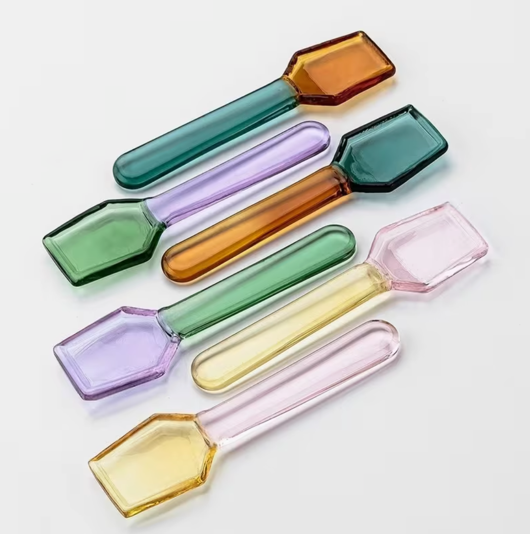 Coloured Glass Teaspoons