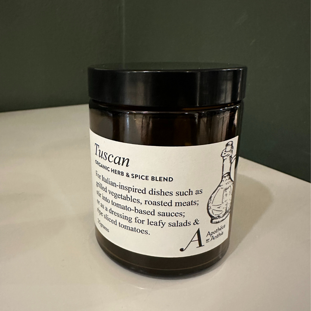 Tuscan Herb & Spice Blend by Apotheca 25g Glass Jar (bonus 10g)